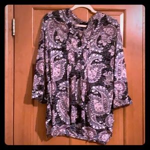Purple Paisley Top